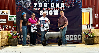 3rd Overall Ewe & Champion Natural Ring A