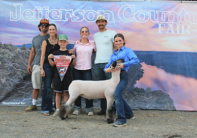 Third Overall Market Lamb & Champion Light Weight
2026 Jefferson County, OR
