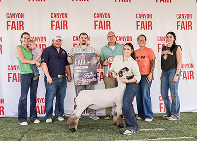 Reserve Champion Hampshire Market Lamb
2026 Canyon County Fair, ID