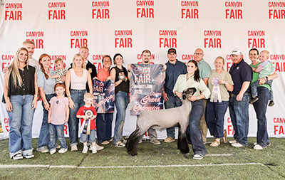 Reserve Champion Market Lamb & Champion Natural
2026 Canyon County Fair, ID