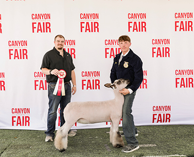 "Cauliflower"
Reserve Champion Crossbred Ewe
2026 Canyon County Fair, ID