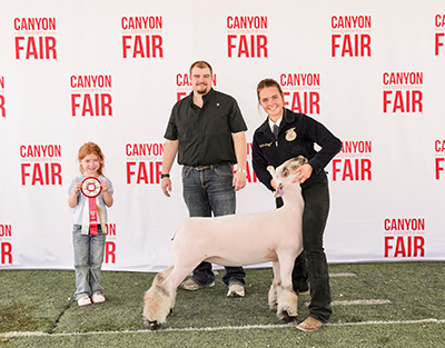 Reserve Champion WFX Ewe
2026 Canyon County Fair, ID